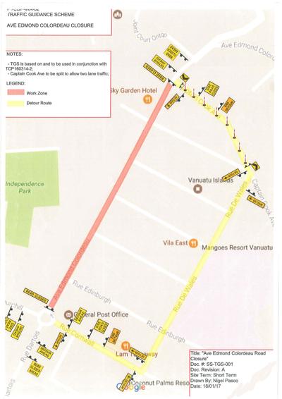 24hr road and draining work on former Rue Collardeau