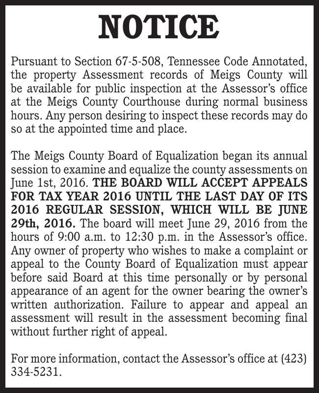 NOTICE Legal Announcements