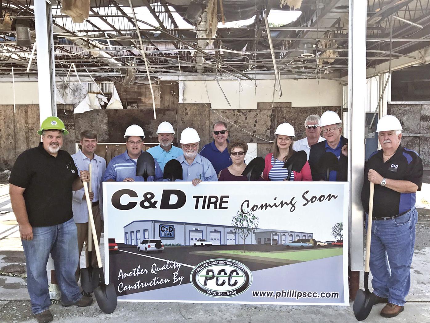 C D Tire Breaks Ground To Rebuild Tornado Damaged Athens Location News Dailypostathenian Com