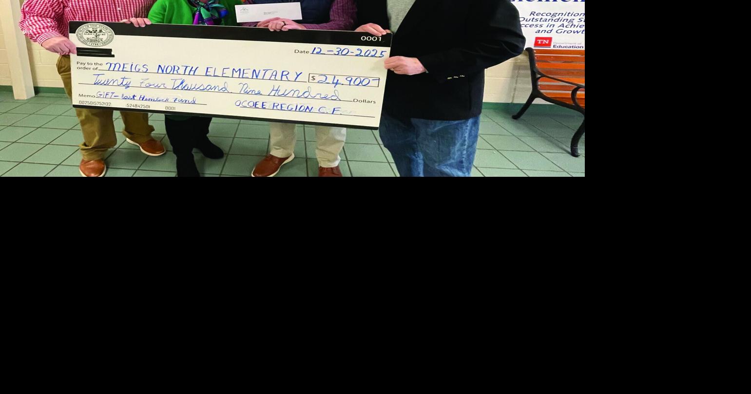 Meigs North Elementary receives donation for new awning