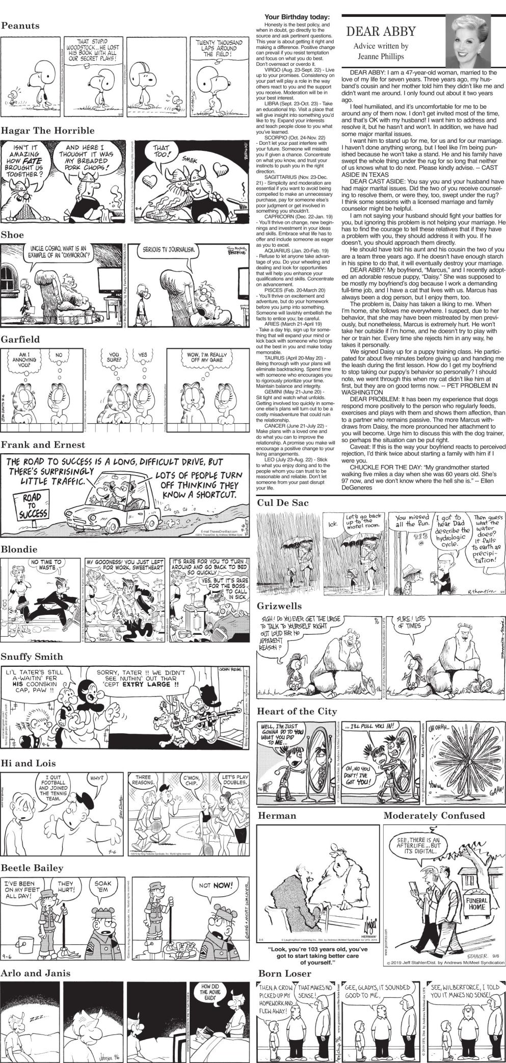 Friday, September 6 comics | Comics | dailypostathenian.com