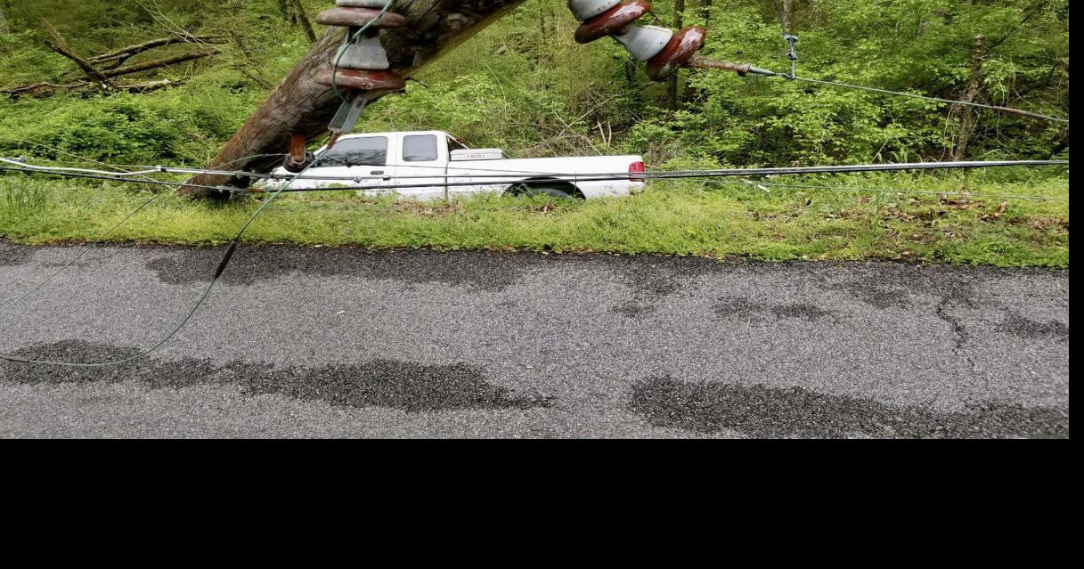 Driver injured after striking power pole Monday | News ...