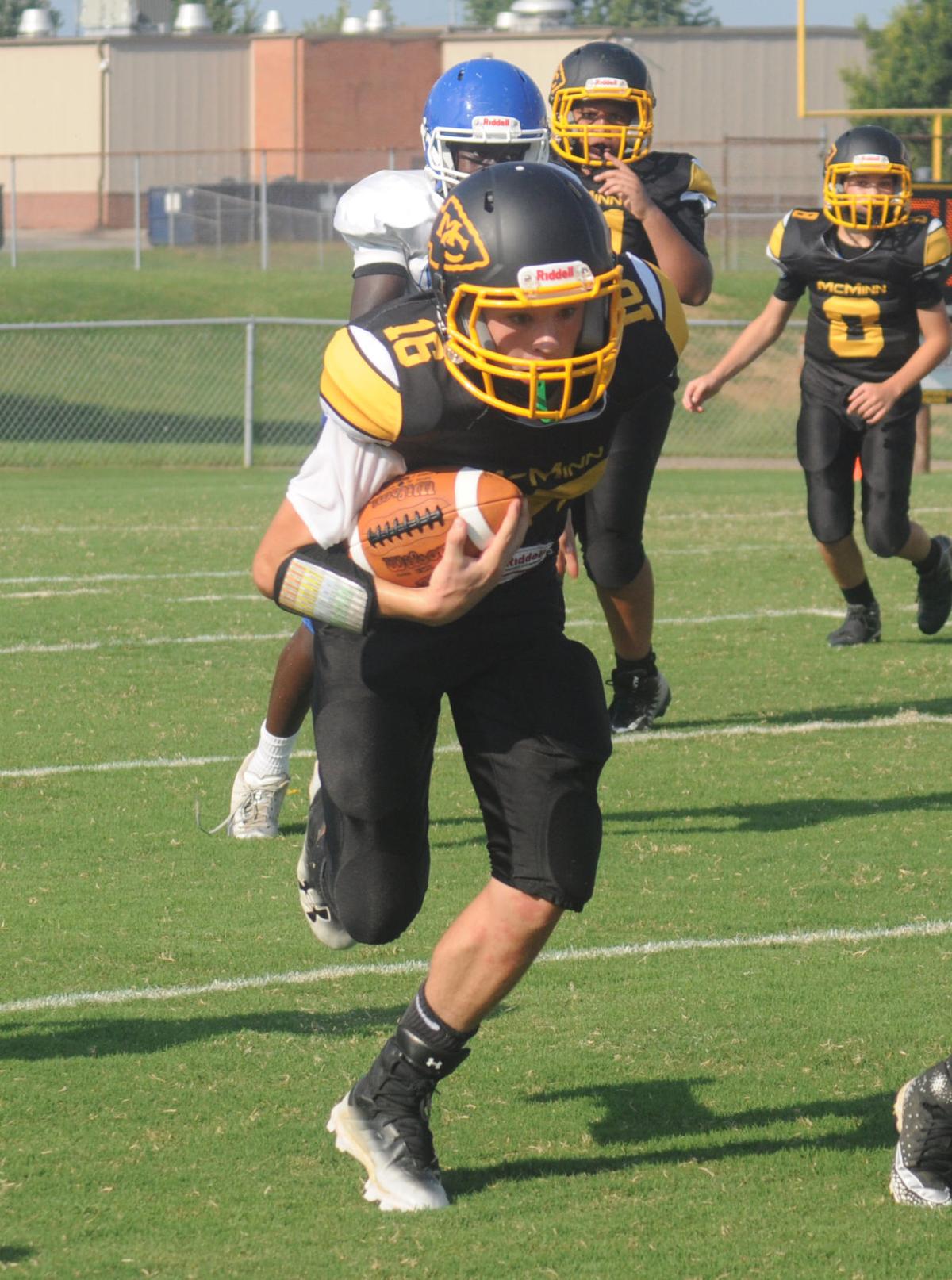 McMinn Middle Cherokees' first-ever football game ends in loss to