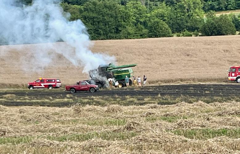 Multiple agencies respond to tractor, brush fire | News ...