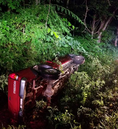 One vehicle wreck near Athens