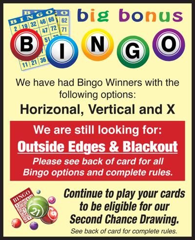 Big Bonus Bingo update | Free | dailypostathenian.com