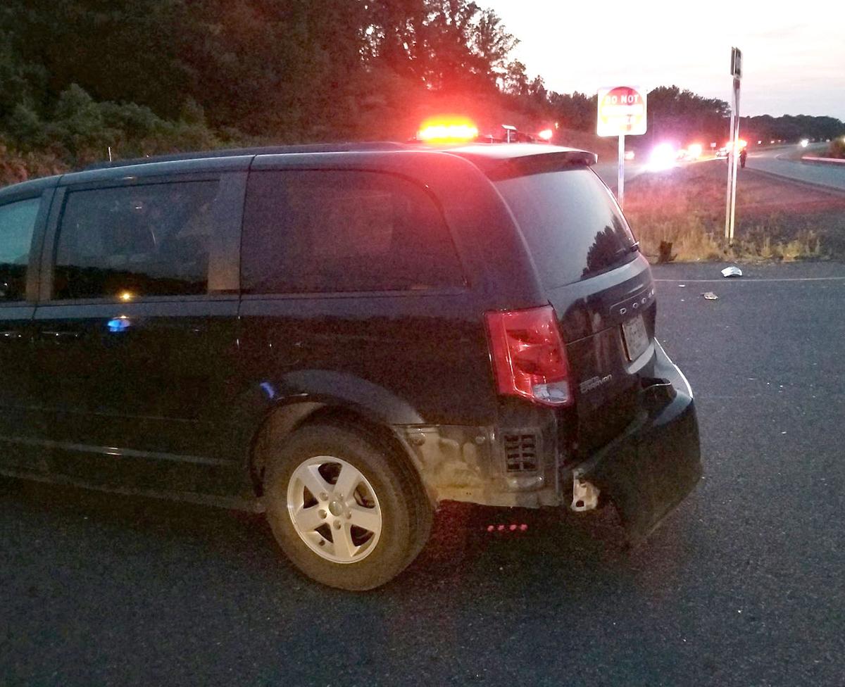 Wreck at an intersection near Etowah
