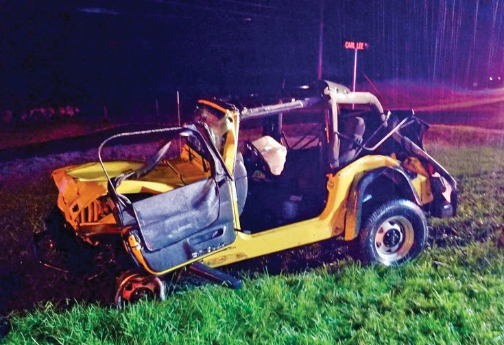 Wreck on Highway 411