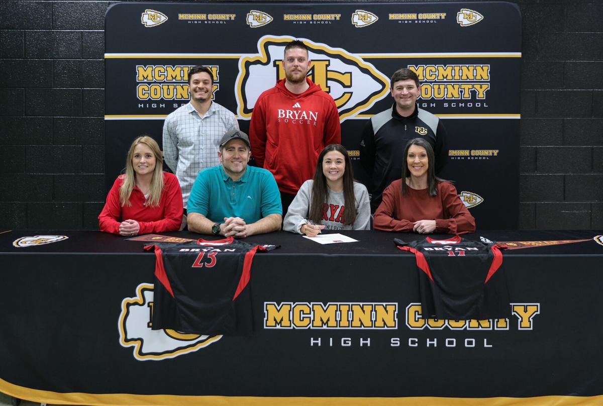 McMinn County's Lyndy Arsenault signs with Bryan soccer | Sports ...