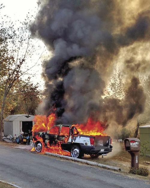 County Road 524 vehicle fire