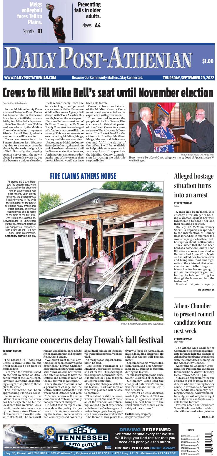 Page A2 | The Daily Post-Athenian | dailypostathenian.com