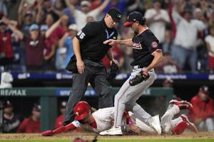Bryson Stott scores on wild pitch to cap zany ninth inning as Phillies beat Nationals 7-6