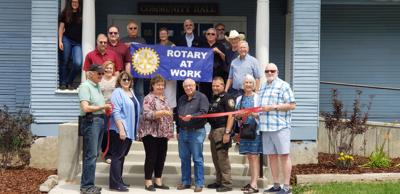 Rotarians restore library entrance | In Brief dailyrecordnews.com