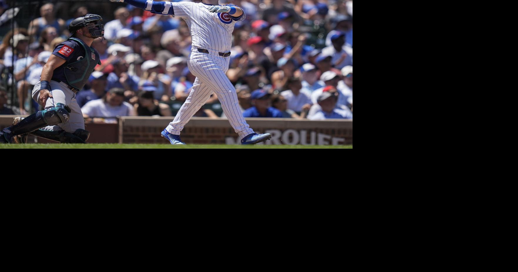 Happ homers twice as the Cubs hold off Raleigh and the Mariners for a ...
