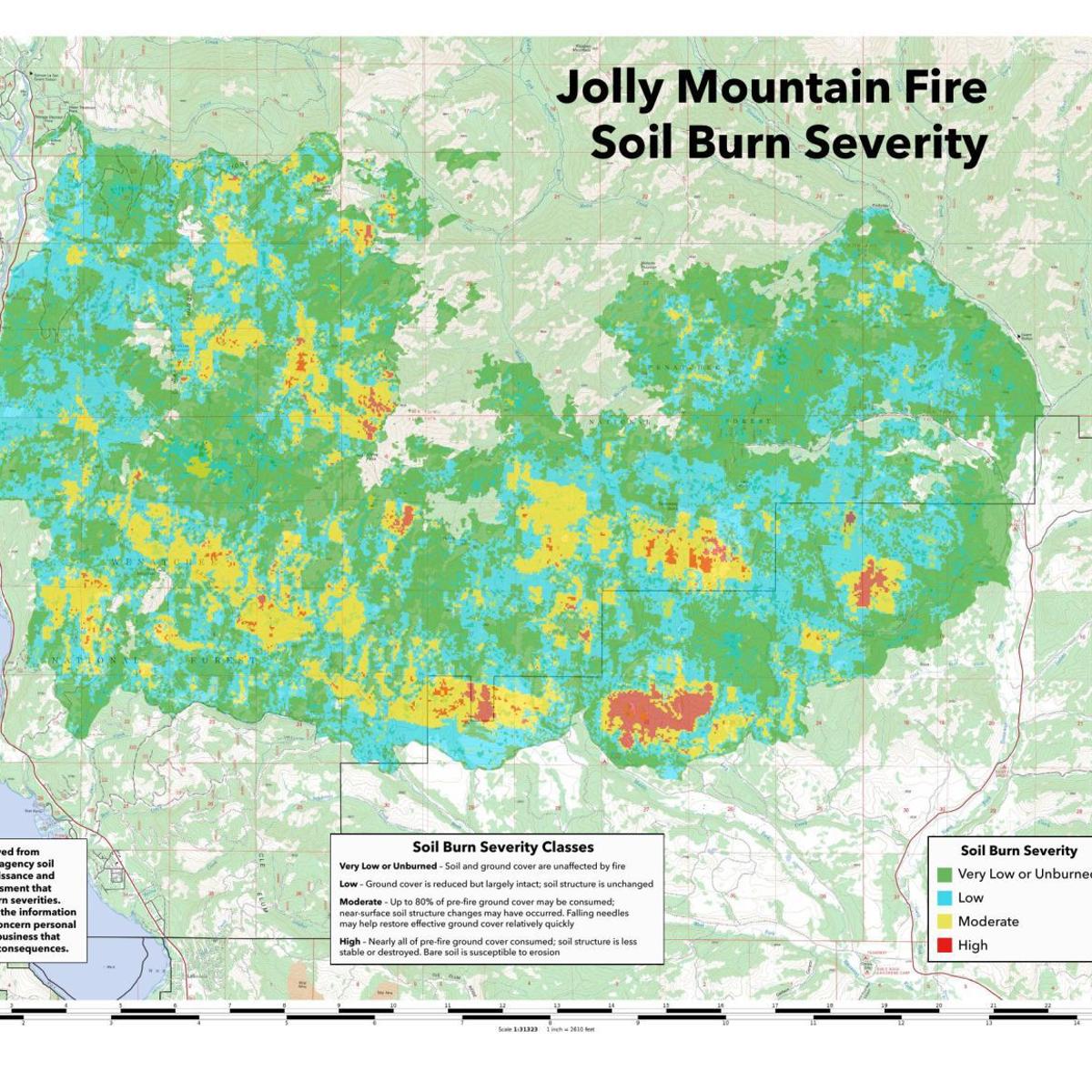 Mapping shows less damage to land than first expected after Jolly