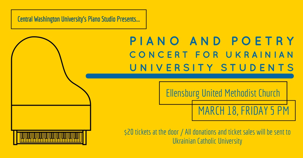 Cwu Academic Calendar Fall 2023 Cwu Piano Students Will Play A Benefit Concert To Support Ukrainian  Catholic University | News | Dailyrecordnews.com