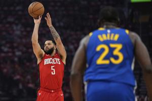 VanVleet and Thompson lead the way as Rockets avoid elimination, routing Warriors 131-116 in Game 5