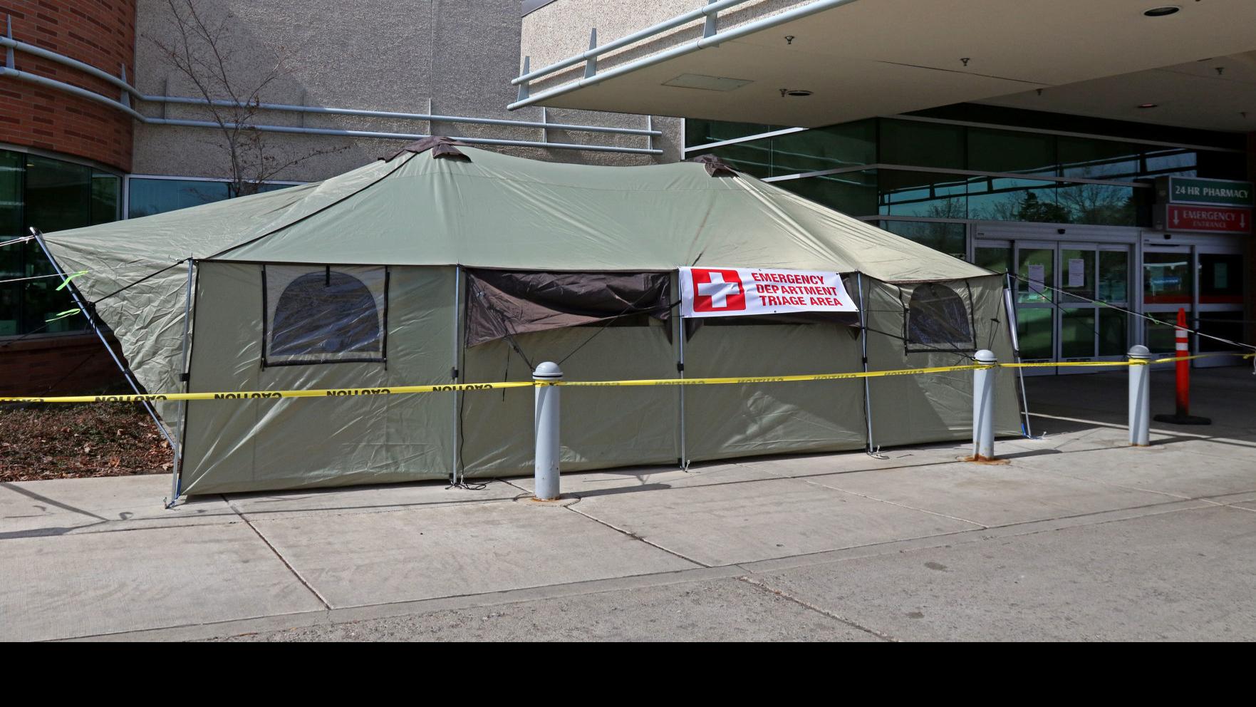 Kvh Installs Triage Tent To Prepare For Covid 19 Surge News Dailyrecordnews Com