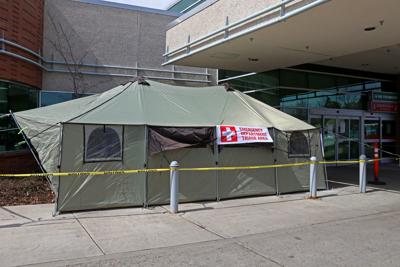 Kvh Installs Triage Tent To Prepare For Covid 19 Surge News Dailyrecordnews Com
