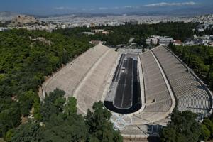Athens' Historic Olympic Stadium Undergoes First Marble Cleaning in Over a Century