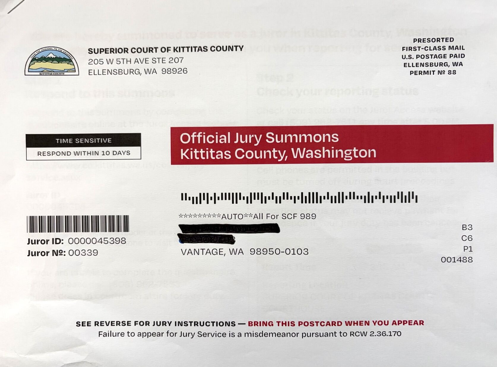 Makeover Example Kittitas County jury duty summons gets digital makeover | Ellensburg ...