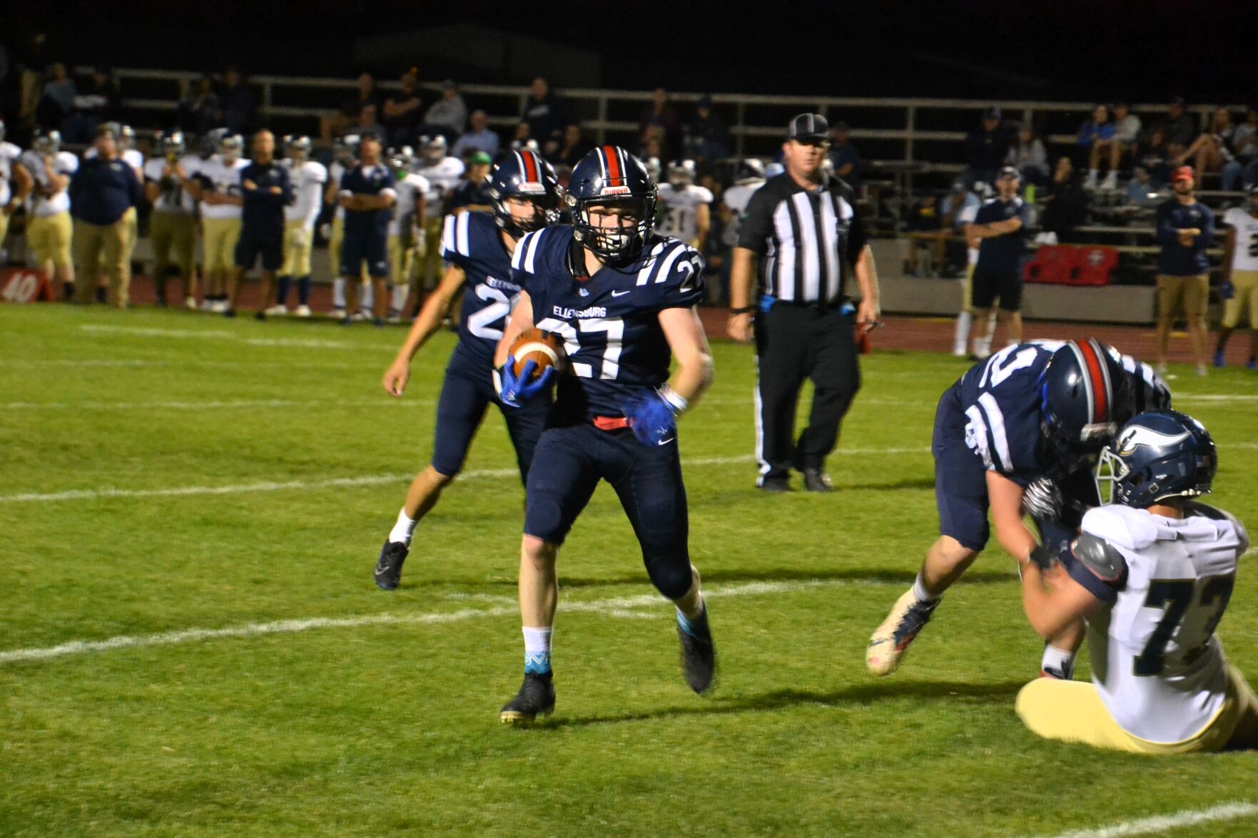 An archrival rout: Andaya’s hat trick leads Ellensburg football’s shutout of Selah