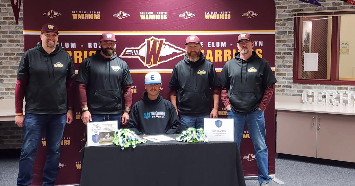 Edmonds Baseball A new Triton: Dearing signs with Edmonds College baseball | Sports ...