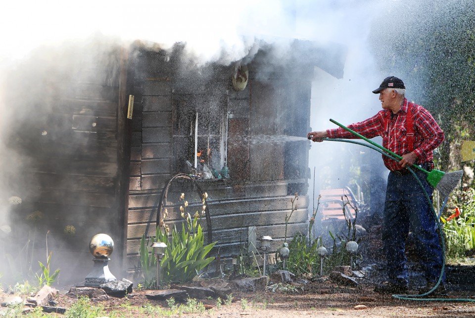Thorp Structure Fire Photo Gallery