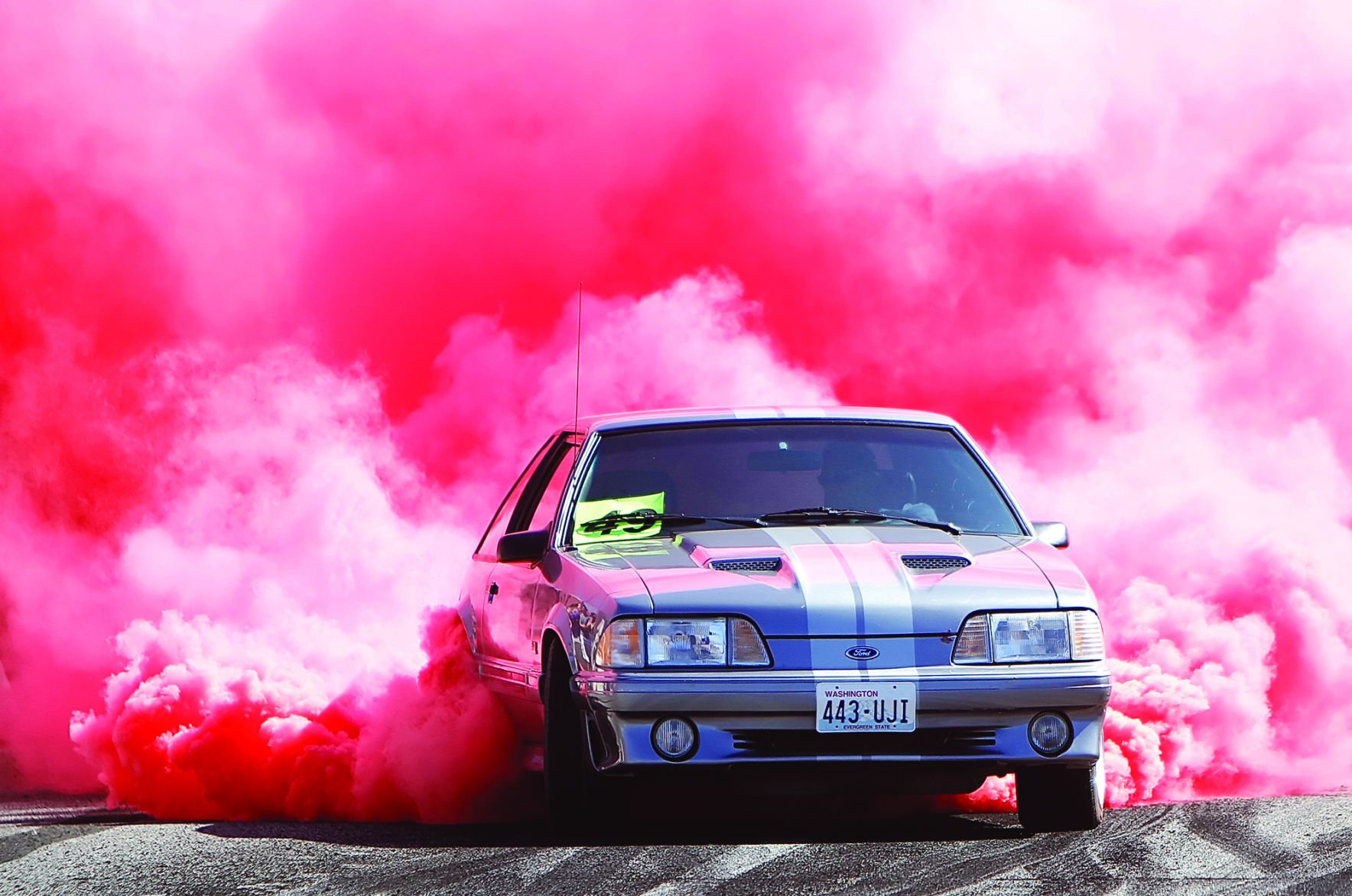 burnout drift car