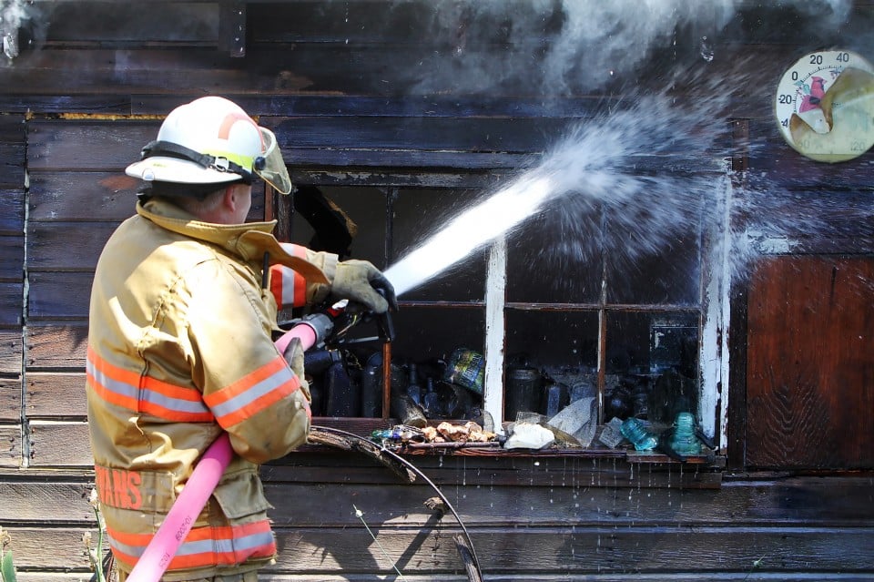 Thorp Structure Fire Photo Gallery