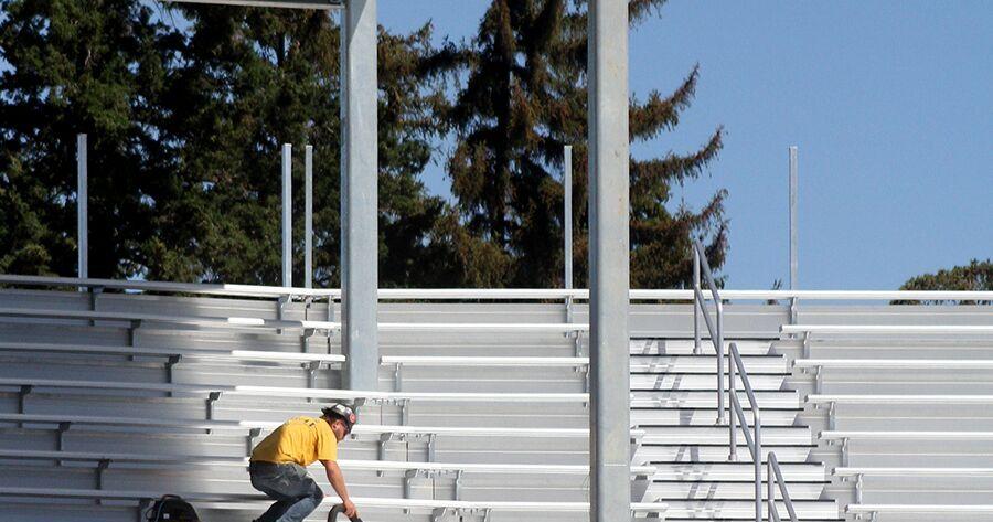 Rodeo grandstands still on track for end-of-July finish