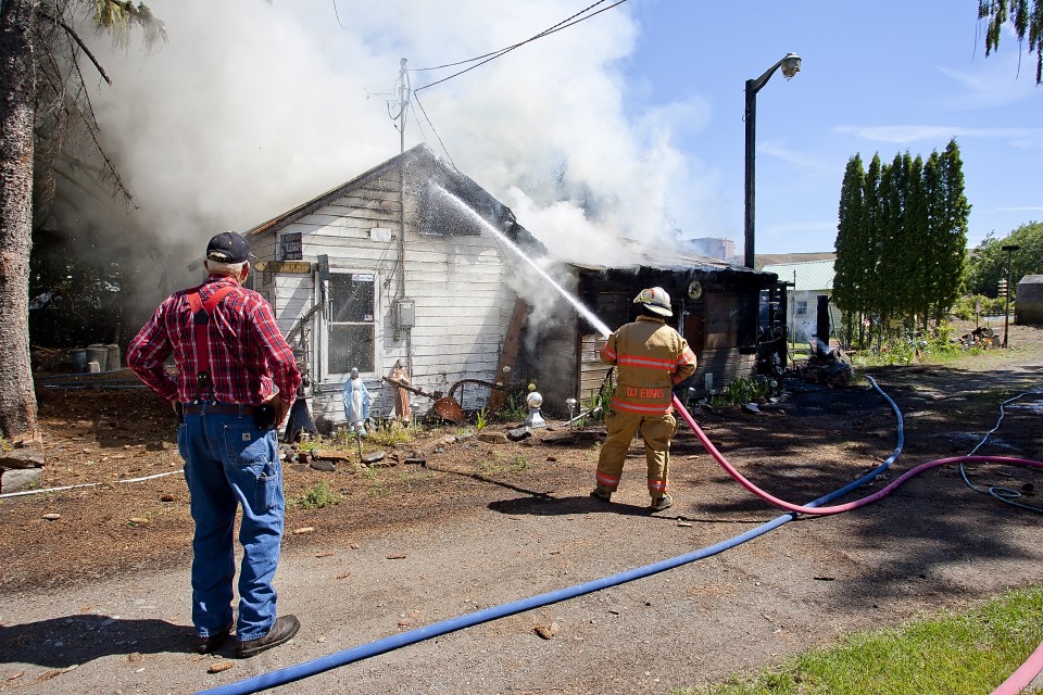 Thorp Structure Fire Photo Gallery