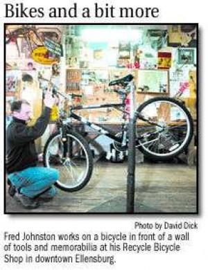 Bikes And A Bit Morefred Johnston S Recycle Bicycle Shop Reaches