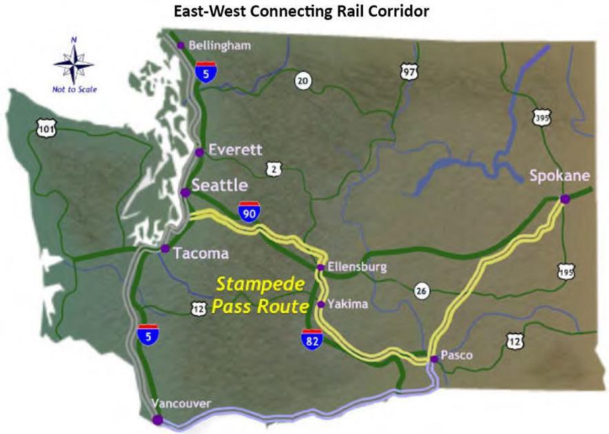 SeattleSpokane route part of highspeed rail study Business