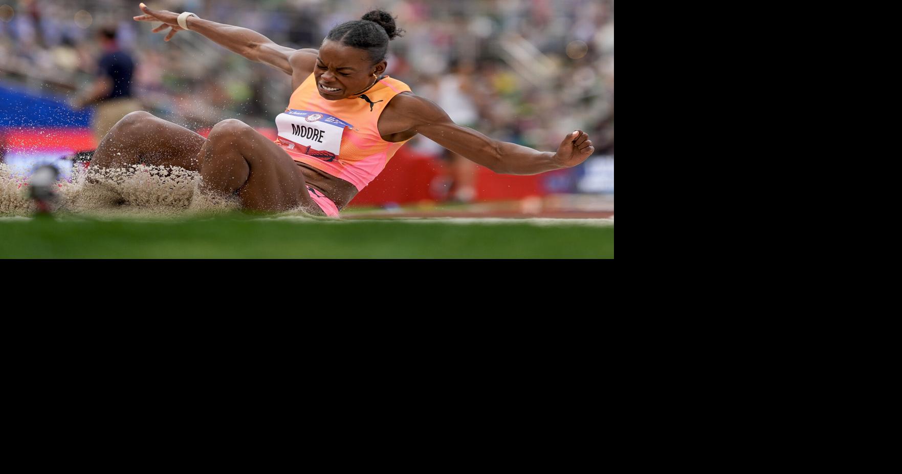 Olympic history for Jasmine Moore. She's the 1st US woman to qualify ...