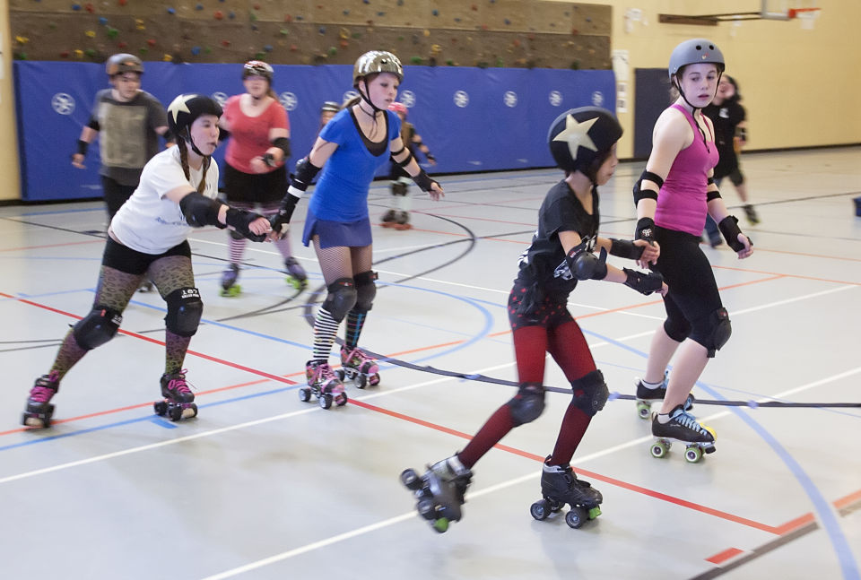 Junior roller derby girls hit the track Saturday Members