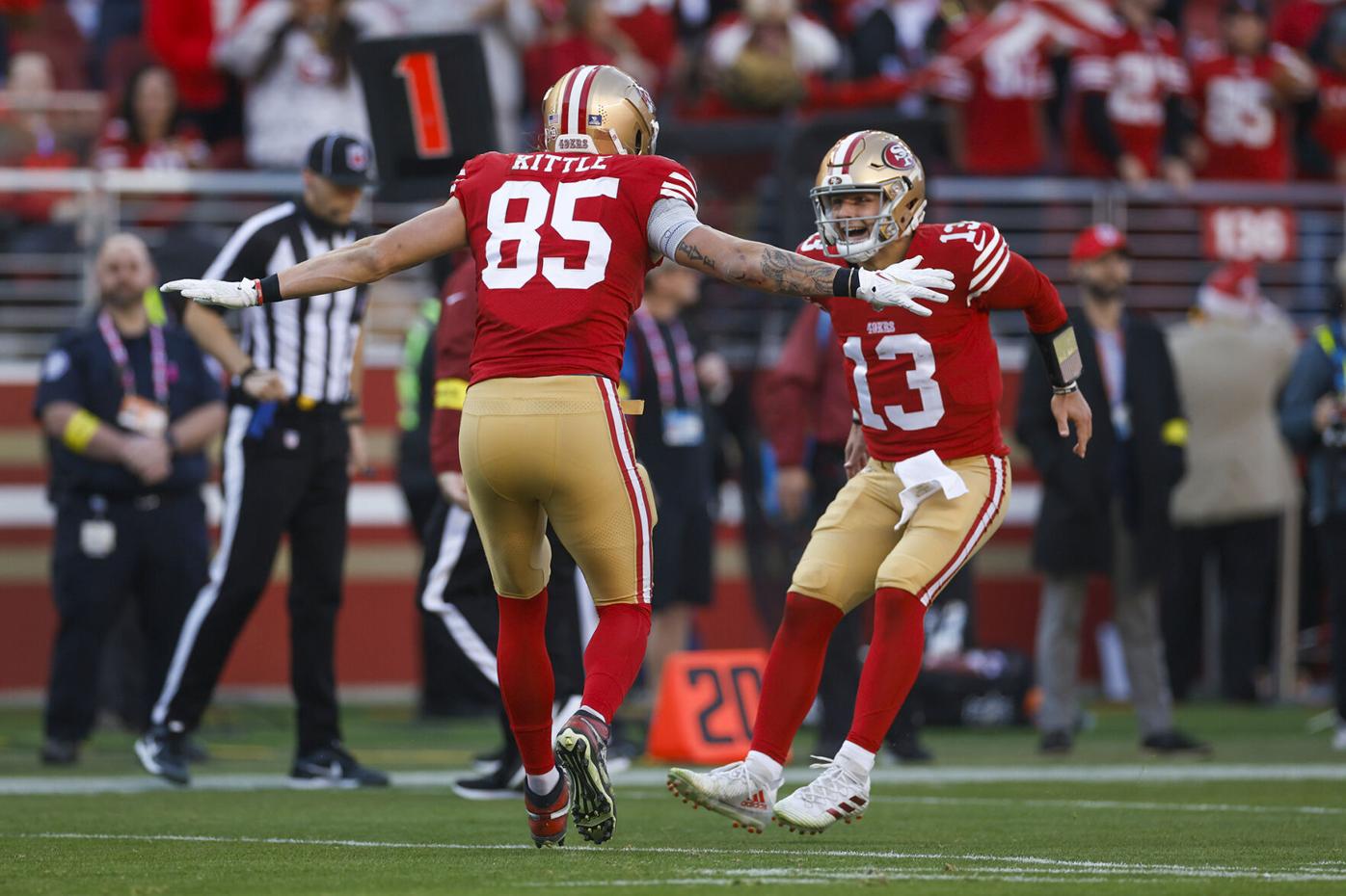 Purdy leads 49ers past Commanders 37-20 for 8th straight win