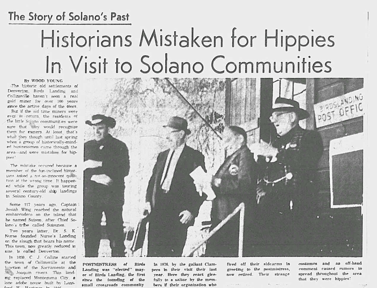 Back in the Day: 1967: Red-shirted armed historians mistaken for hippies |  Local Lifestyle Columns | dailyrepublic.com