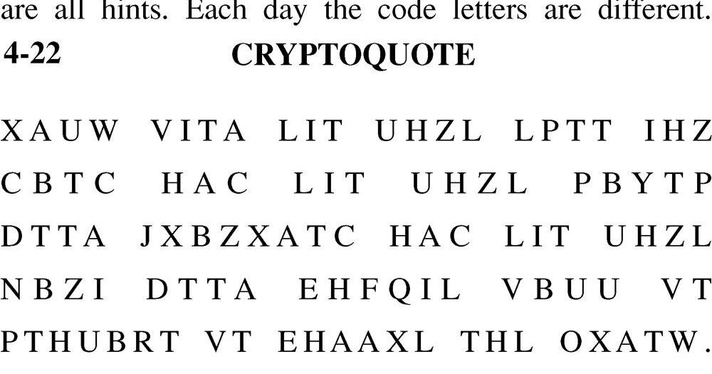 Cryptoquote Diversions Dailyrepublic Com