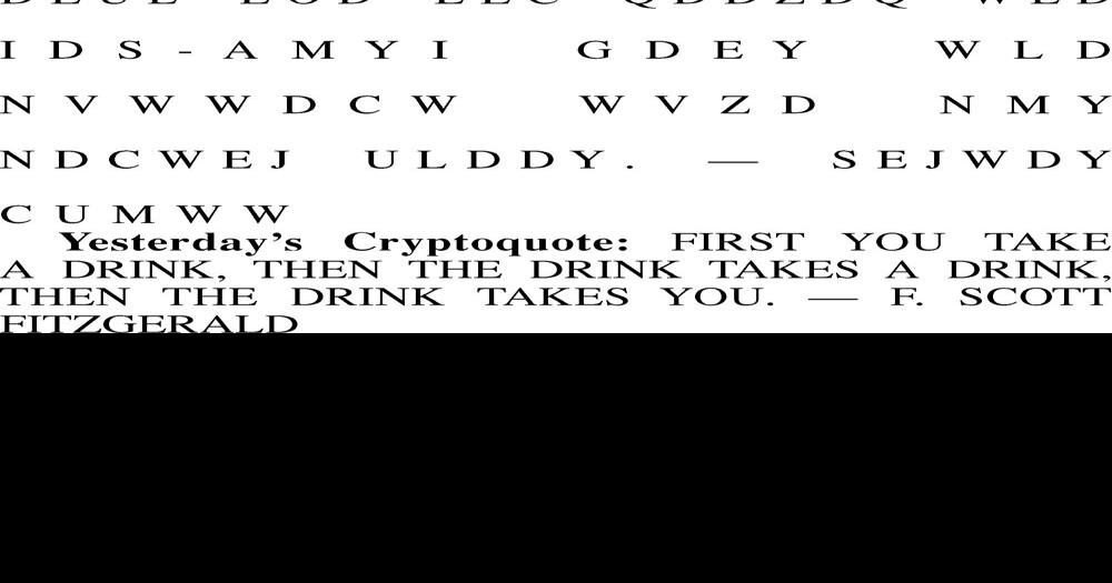 Cryptoquote Diversions