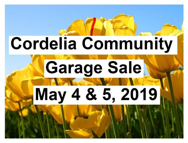 Community News Cordelia Community Garage Sale returns this weekend