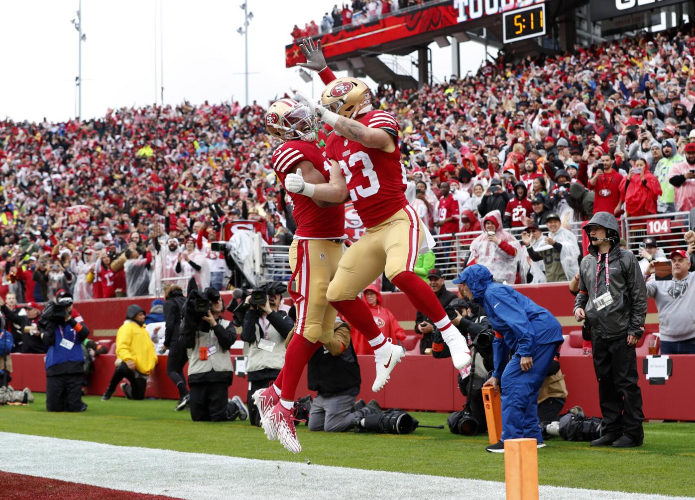 Big second half helps 49ers rout Seahawks in NFL playoff opener