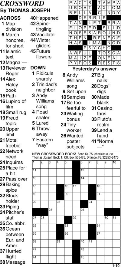 Crossword Diversions dailyrepublic com