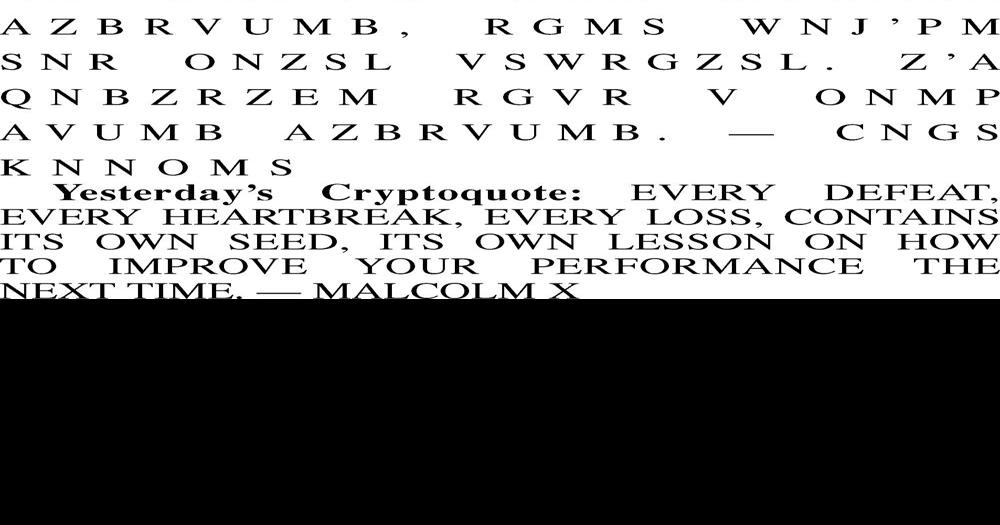 Cryptoquote Diversions