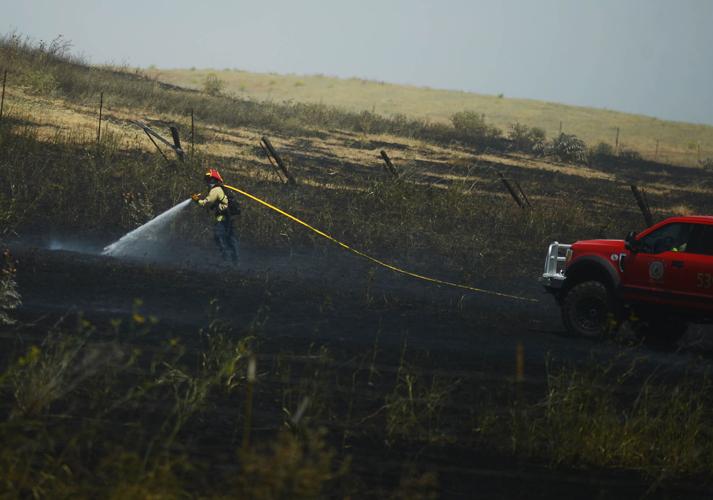 Vegetation fire shuts down westbound Highway 12 in Fairfield ...