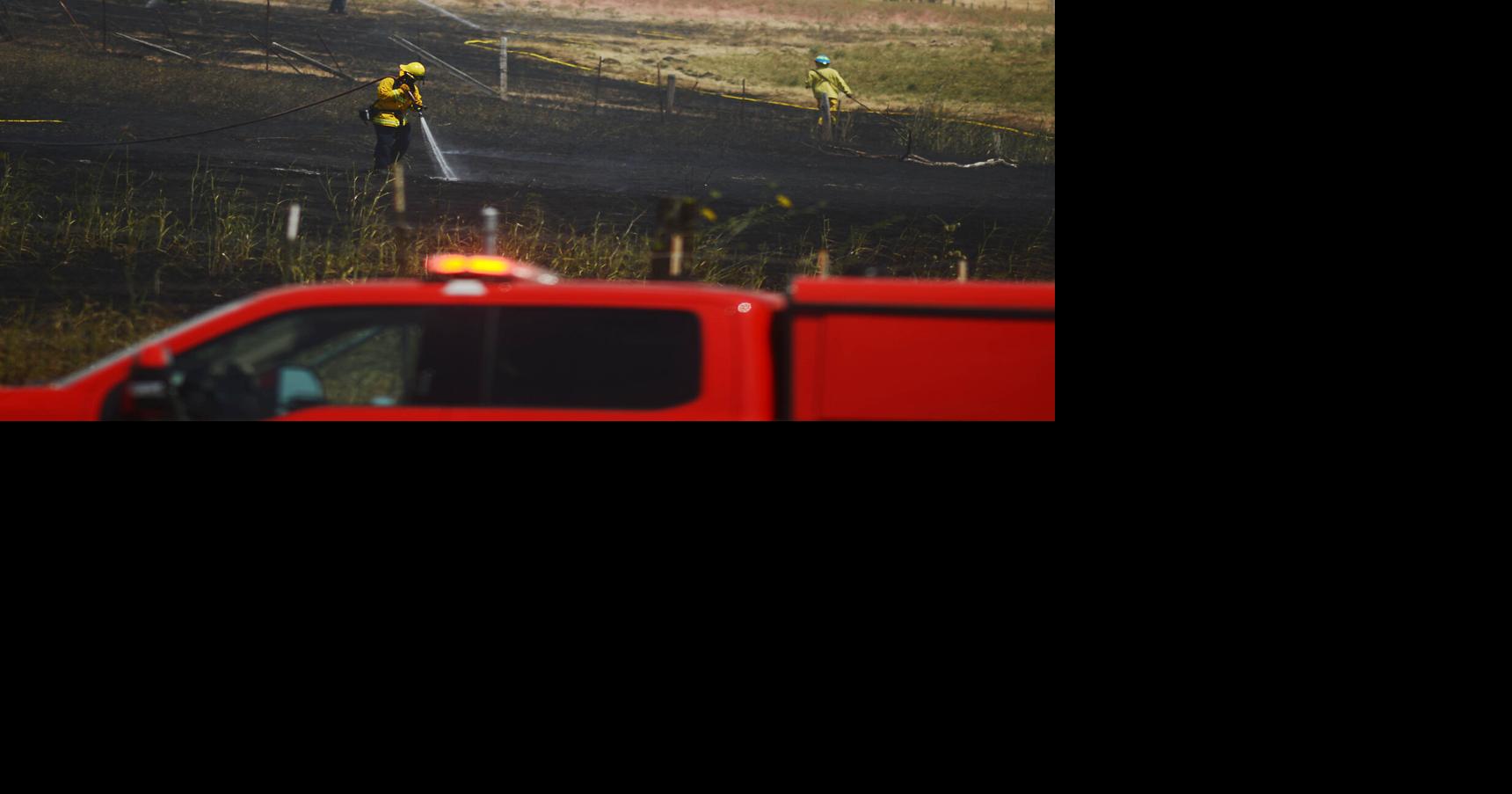 Vegetation fire shuts down westbound Highway 12 in Fairfield ...