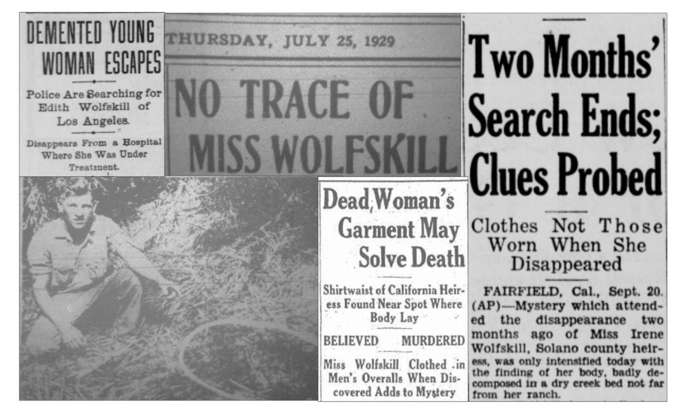 Back in the Day: Death of Edith Irene Wolfskill remains a mystery | Local  Lifestyle Columns | dailyrepublic.com