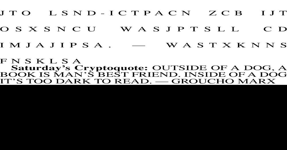 Cryptoquote Diversions