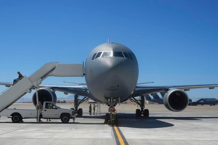 Pegasus lands missionready at Travis Air Force Base Fairfield