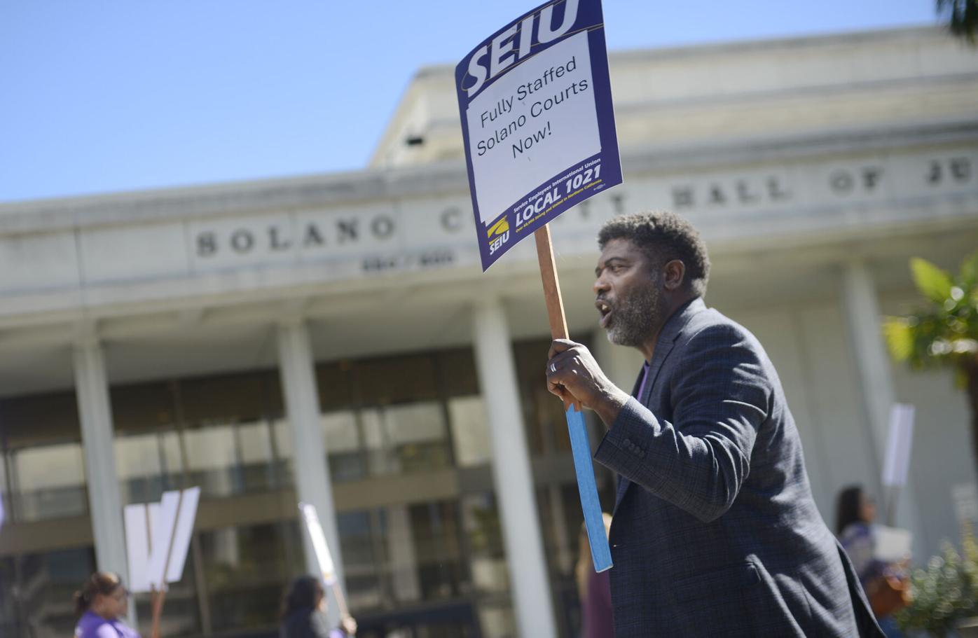 Solano Court workers rally for better pay, staffing relief | News |  dailyrepublic.com